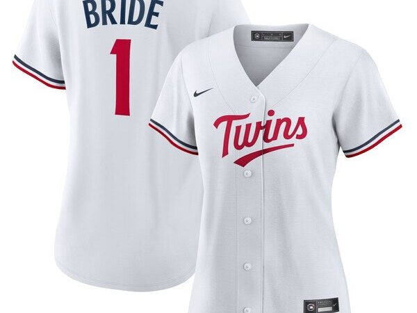 Minnesota Twins Nike Women's #1 Bride Home Replica Jersey - White