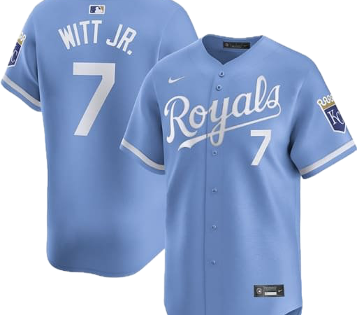 Bobby Witt Jr. Kansas City Royals Nike Alternate Limited Player Jersey – Light Blue