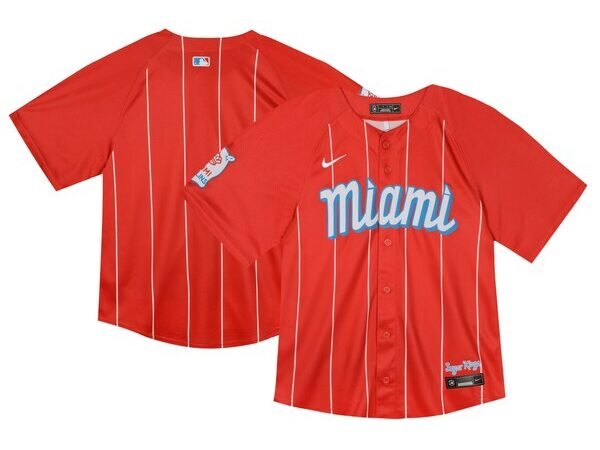 Miami Marlins Nike Toddler City Connect Limited Jersey - Red