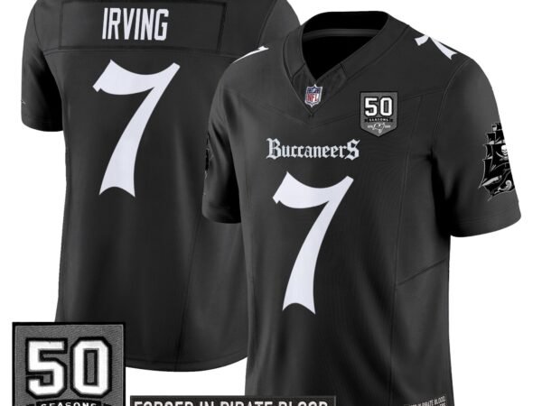 Bucky Irving Tampa Bay Buccaneers Gothic Pirate Shadows Edition Limited Jersey - Black
