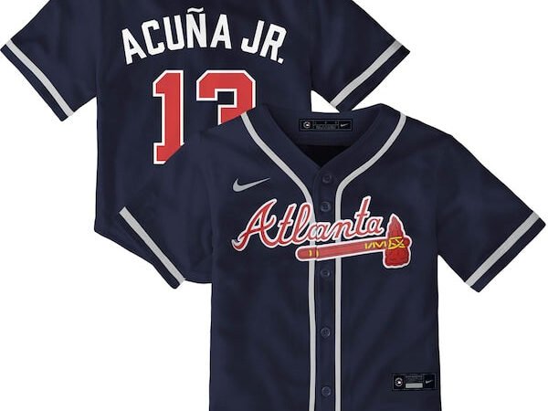Ronald Acuña Jr. Atlanta Braves Nike Toddler Alternate Replica Player Jersey - Navy