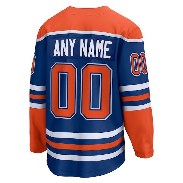 Edmonton Oilers 2025 Stanley Cup Final Home Breakaway Custom Jersey - Royal