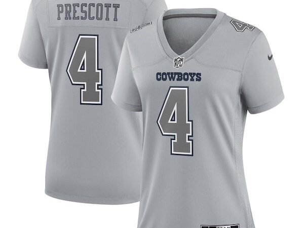 Dak Prescott Dallas Cowboys Nike Women's Atmosphere Fashion Game Jersey - Gray