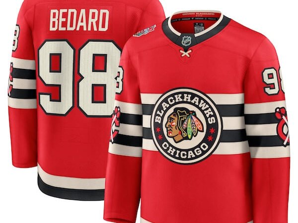 Connor Bedard Chicago Blackhawks 2025 NHL Winter Classic Premium Player Jersey - Red