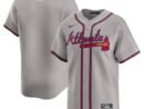Atlanta Braves Nike Away Limited Jersey - Gray