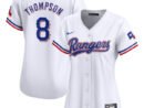 Bubba Thompson Texas Rangers Nike Women's  Home Limited Player Jersey - White