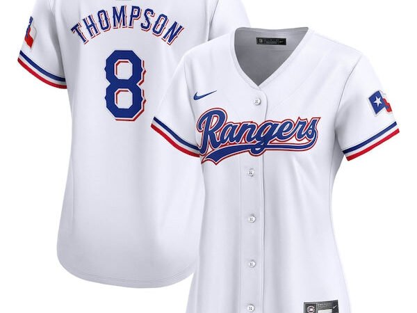 Bubba Thompson Texas Rangers Nike Women's  Home Limited Player Jersey - White