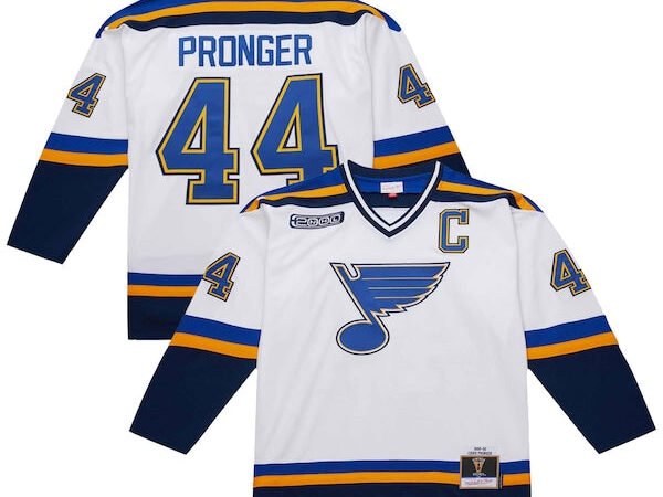 Chris Pronger St. Louis Blues 1999-00 Power Play Jersey - White