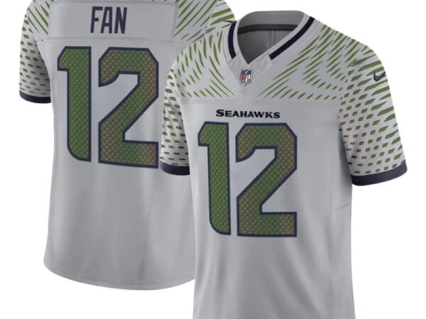12th Fan Seattle Seahawks Nike 2025 RIVALRIES Vapor Limited Jersey - Gray