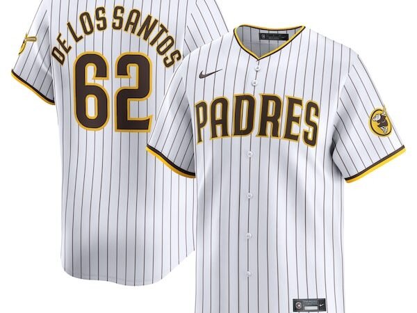 Enyel De Los Santos San Diego Padres Nike Home Limited Player Jersey – White