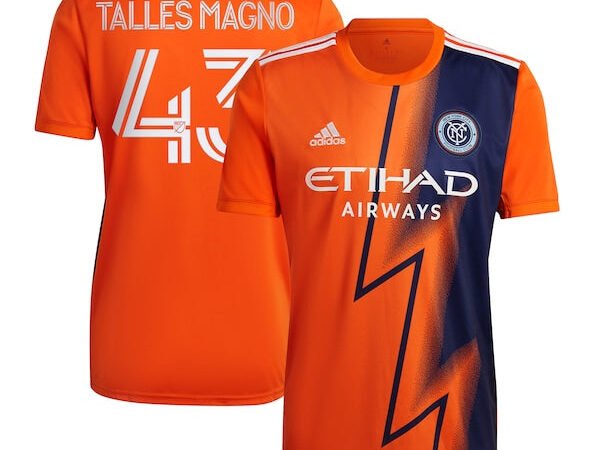 Talles Magno New York City FC adidas 2022 The Volt Kit Replica Player Jersey - Orange