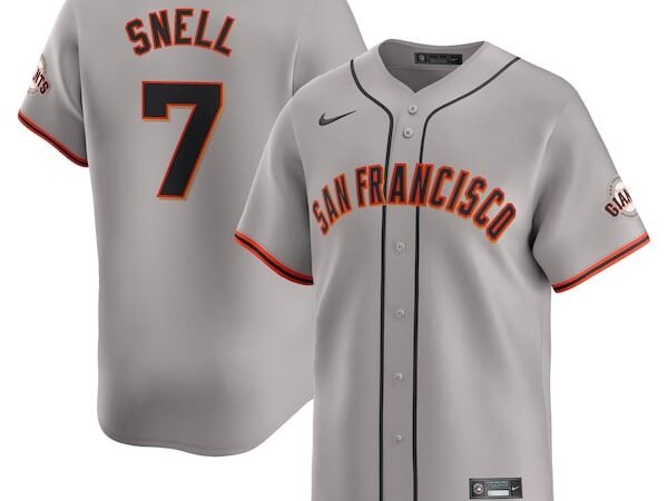 Blake Snell San Francisco Giants Nike Away Limited Jersey - Gray/Cream