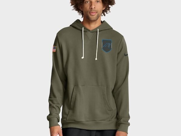 Carolina Panthers Nike 2025 Salute to Service Sideline Standard Issue Dri-FIT Hoodie - Olive