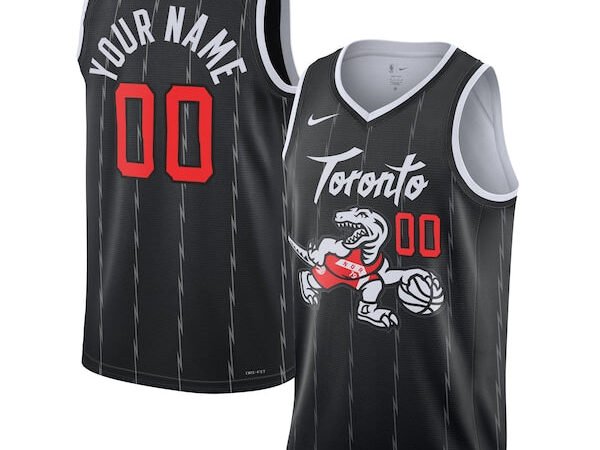 Toronto Raptors Nike Unisex 2025/26 City Edition Swingman Custom Jersey - Black