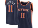 Jalen Brunson New York Knicks  Fast Break Replica Player Jersey - Statement Edition - Navy