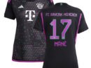 Sadio Mané Bayern Munich adidas Women's 2023/24 Away Replica Player Jersey - Black/White