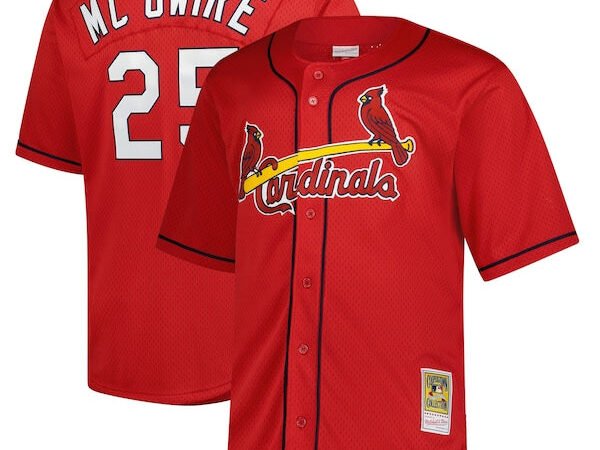 Mark McGwire St. Louis Cardinals Profile Cooperstown Collection Baseball Jersey - Red