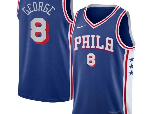 Paul George Philadelphia 76ers Nike Youth Swingman Jersey - Icon Edition - Royal