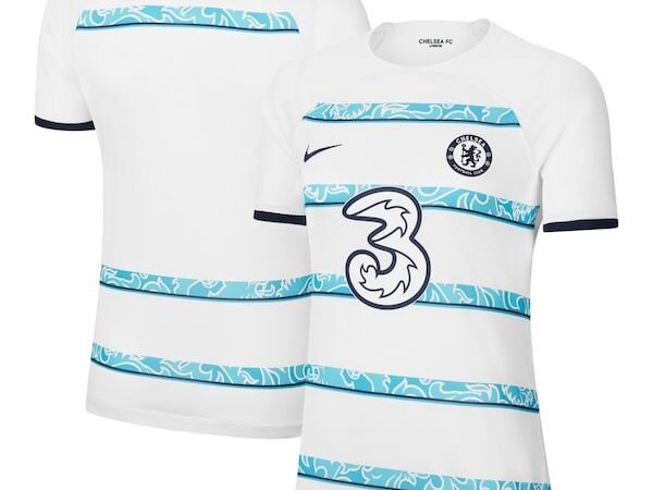 Chelsea Nike Women's 2022/23 Away Breathe Stadium Blank Replica Jersey - White