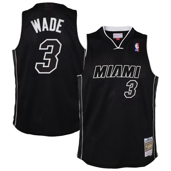Dwyane Wade Miami Heat Youth 2011/12 Hardwood Classics Swingman Alternate Jersey - Black