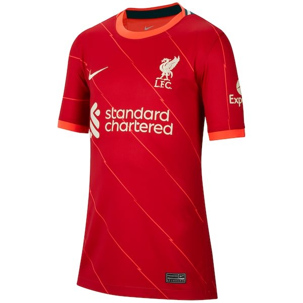 Liverpool Nike Youth 2021/22 Home Breathe Stadium Replica Jersey - Red