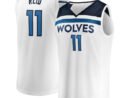 Naz Reid Minnesota Timberwolves  Youth Fast Break Replica Player Jersey - Association Edition - White