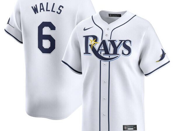Taylor Walls Tampa Bay Rays Nike Home Limited Player Jersey - White