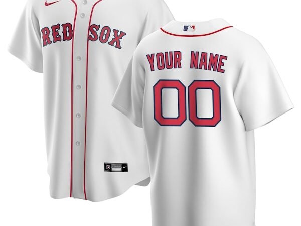 Boston Red Sox Nike Youth Home Replica Custom Jersey - White