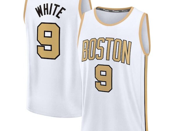 Derrick White Boston Celtics  Youth 2025/26 City Edition Fast Break Jersey - White