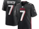 Bijan Robinson Atlanta Falcons Nike 2023 NFL Draft First Round Pick Game Jersey - Black/White
