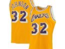 Magic Johnson Los Angeles Lakers 1984/85 Big & Tall Hardwood Classics Swingman Jersey - Gold