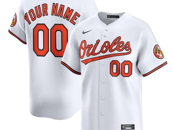 Baltimore Orioles Nike Youth Home Custom Limited Jersey - White