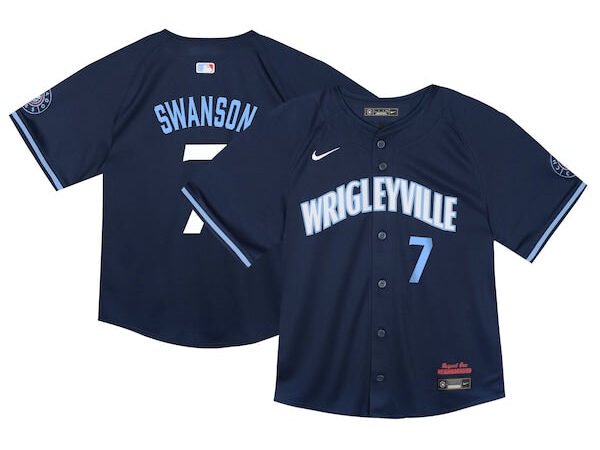 Dansby Swanson Chicago Cubs Nike Toddler City Connect Limited Player Jersey - Navy