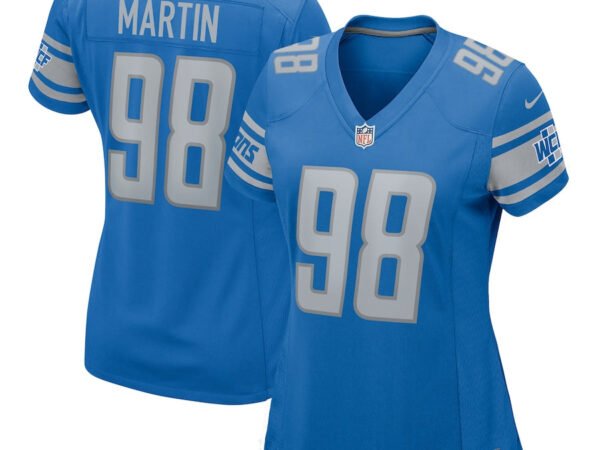 Brodric Martin Detroit Lions Nike Women's Team Game Jersey - Blue