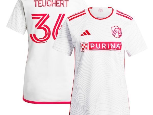Cedric Teuchert St. Louis City SC adidas Women's 2024 The Confluence Kit Replica Player Jersey - White