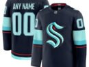 Seattle Kraken  Home Premium Custom Jersey - Deep Sea Blue/White