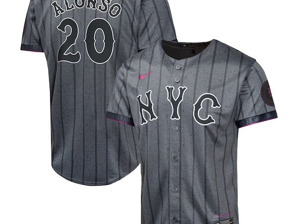 Pete Alonso New York Mets Nike Youth 2024 City Connect Limited Player Jersey - Graphite