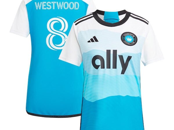 Ashley Westwood Charlotte FC adidas Women's 2024 The Carolina Kit: Explore Replica Player Jersey - Blue