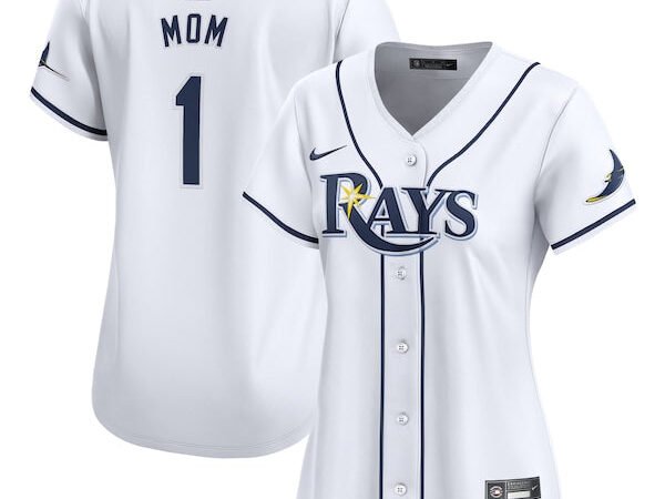 Tampa Bay Rays Nike Women's #1 Mom Home Limited Jersey - White