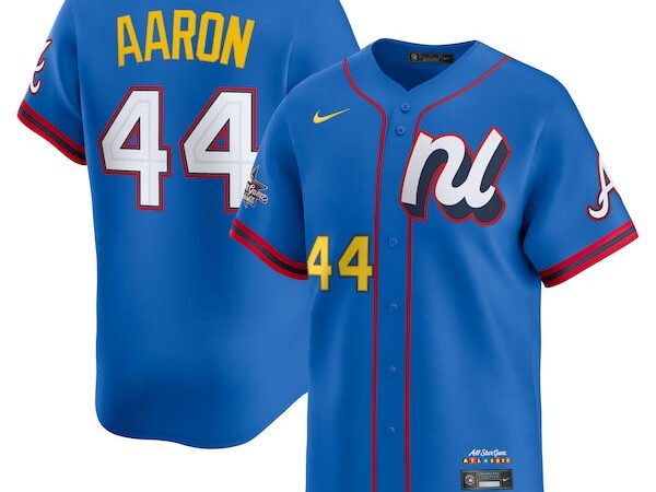 Hank Aaron National League Nike 2025 All-Star Game Home Run Derby Jersey - Blue