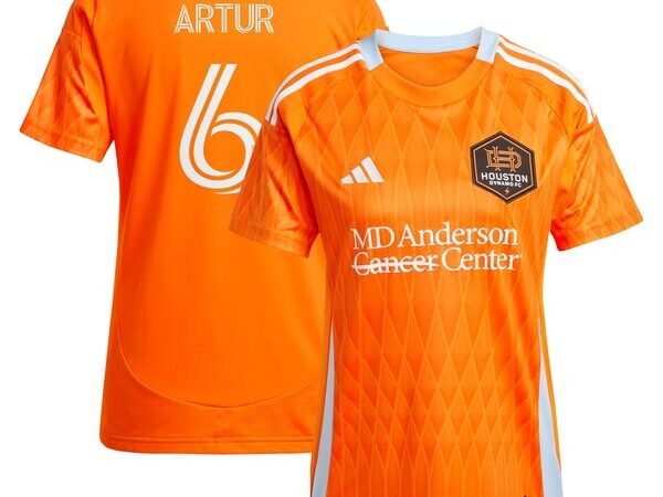 Artur Houston Dynamo FC adidas Women's 2025 Season 20 Replica Player Jersey - Orange