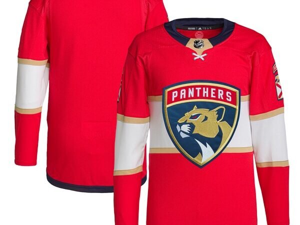 Florida Panthers adidas Home Primegreen Authentic Jersey - Red
