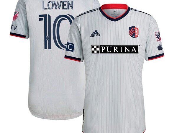 Eduard Löwen St. Louis City SC adidas 2024 The Spirit Kit Authentic Jersey - Gray