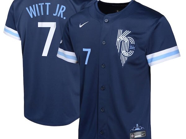 Bobby Witt Jr. Kansas City Royals Nike Youth City Connect Limited Player Jersey - Navy
