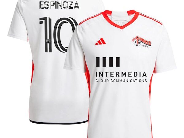 Cristian Espinoza San Jose Earthquakes adidas 2024 The 50 Kit Replica Player Jersey - White