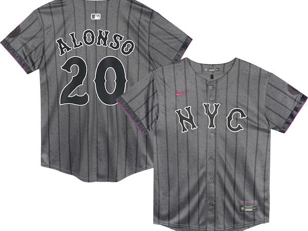 Pete Alonso New York Mets Nike Preschool 2024 City Connect Limited Player Jersey - Graphite