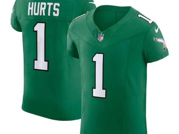 Jalen Hurts Philadelphia Eagles Nike Alternate Vapor F.U.S.E. Elite Jersey - Kelly Green