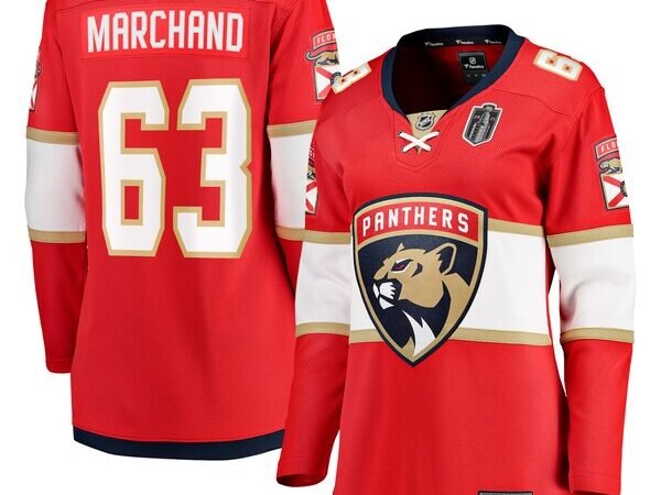 Brad Marchand Florida Panthers Women's 2025 Stanley Cup Final Home Breakaway Player Jersey - Red
