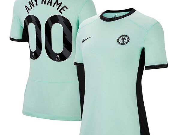 Chelsea Nike Women's 2023/24 Third Stadium Replica Custom Jersey - Mint