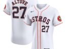 Jose Altuve Houston Astros Nike Home Elite Sponsor Patch Player Jersey - White